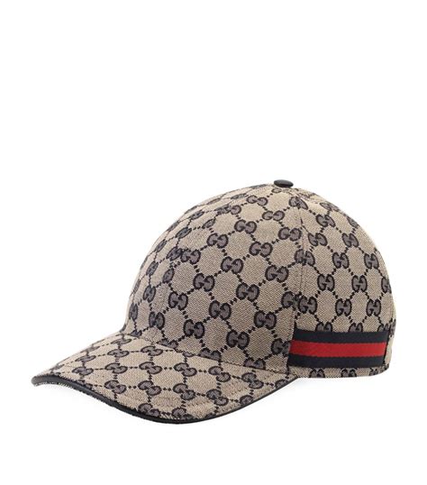 gucci gg supreme baseball cap|GG Supreme baseball hat in blue and dark blue.